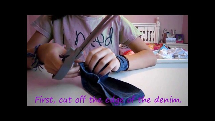 How to make a Bracelet out of Jean Scraps!