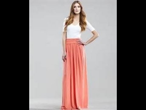HOW TO MAKE A MAXI SKIRT WITH PLEATS