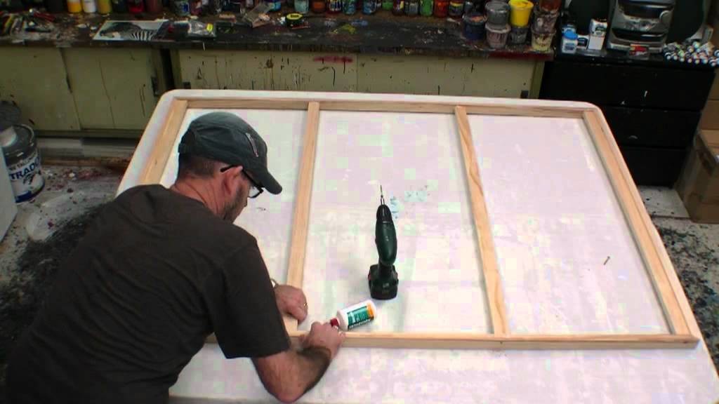 HOW TO MAKE A STRETCH CANVAS FREE LESSON Learn how to make a large canvas art