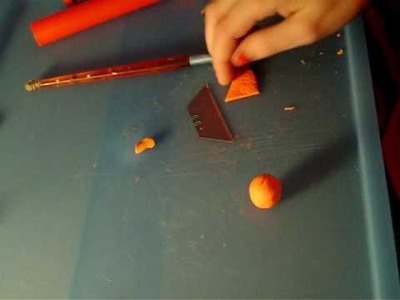 How to make an orange out of polymer clay!