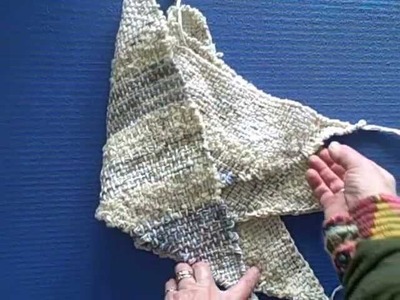 How to weave a triangle boho or hobo bag