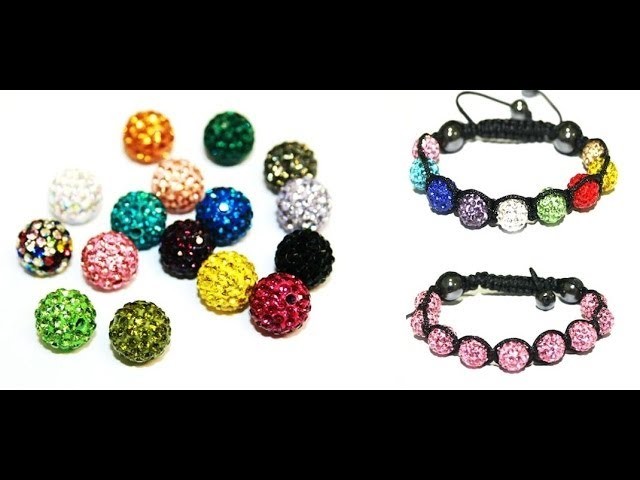 Learn how to make a Shamballa style bracelet
