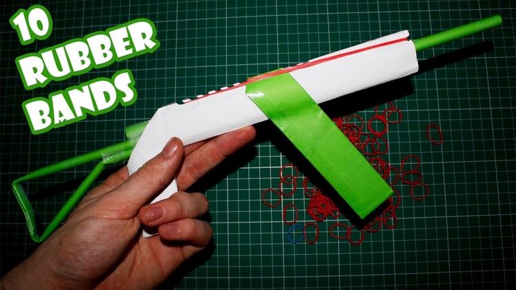 Make a Paper AK-47 Gun that Shoots 10 Rubber Bands