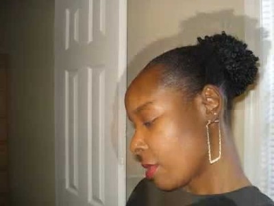 "Yes" Natural Hair Can Be Slicked Back in a PonyTail with EcoStyler Gel!!