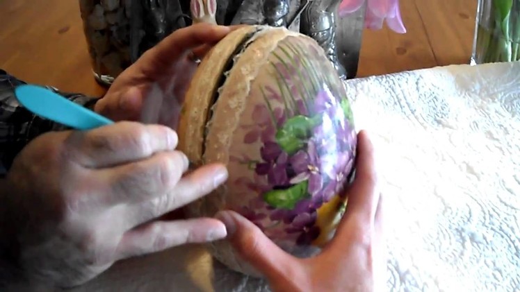 Antique German Paper Mache Easter Egg Un-Opened circa 1900 by Victorian Chocolate Molds.Com