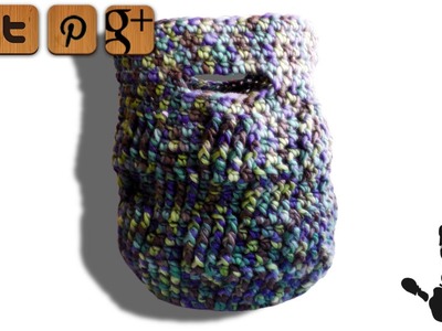 Basketweave bag crochet pattern - © Woolpedia