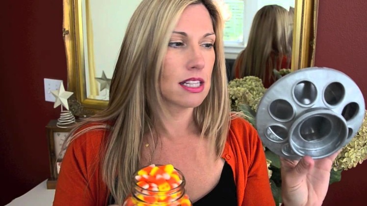 Candy Corn Halloween Candy Dispenser Thingy: Easiest Craft EVER