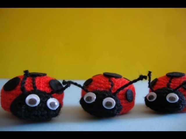 Coccinelle all'uncinetto.ladybugs crochet Stop Motion