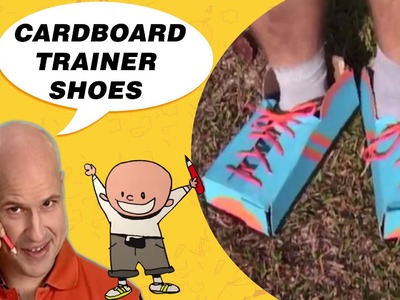 Crafts Ideas for Kids - Cardboard Trainer Shoes | DIY on BoxYourSelf