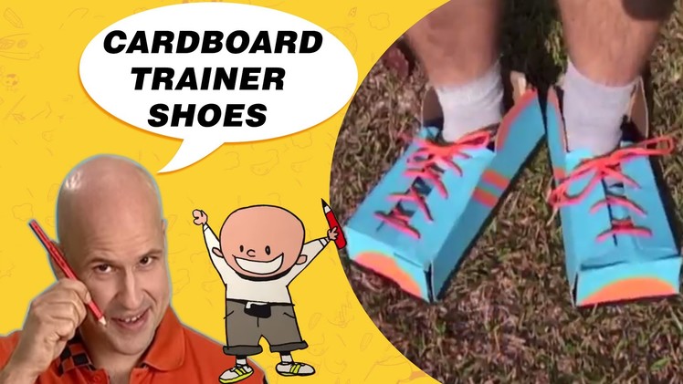 Crafts Ideas for Kids - Cardboard Trainer Shoes | DIY on BoxYourSelf