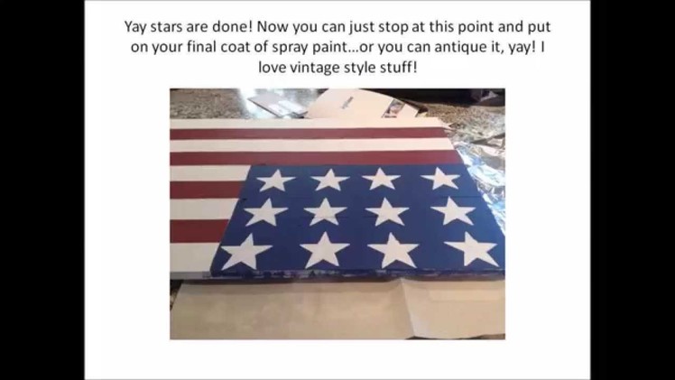 DIY BIG Wooden American Flag