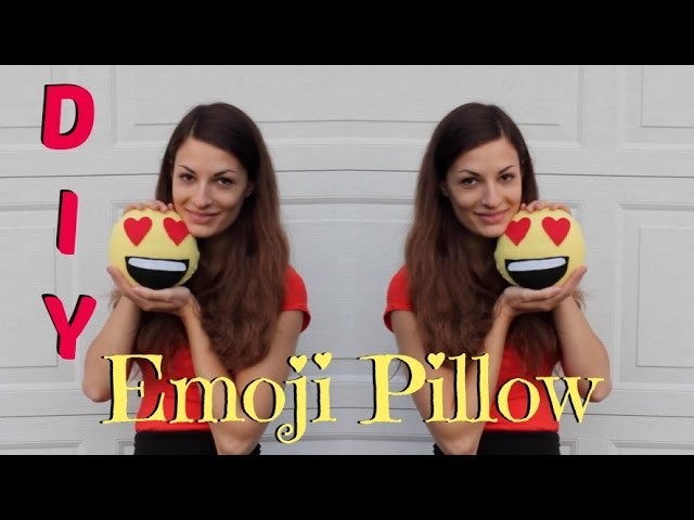DIY Emoji Pillow - Easy No Sew tutorial