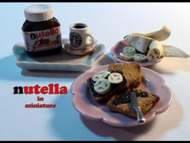 DIY: How To Make Miniature Nutella And Toast With Polymer Clay