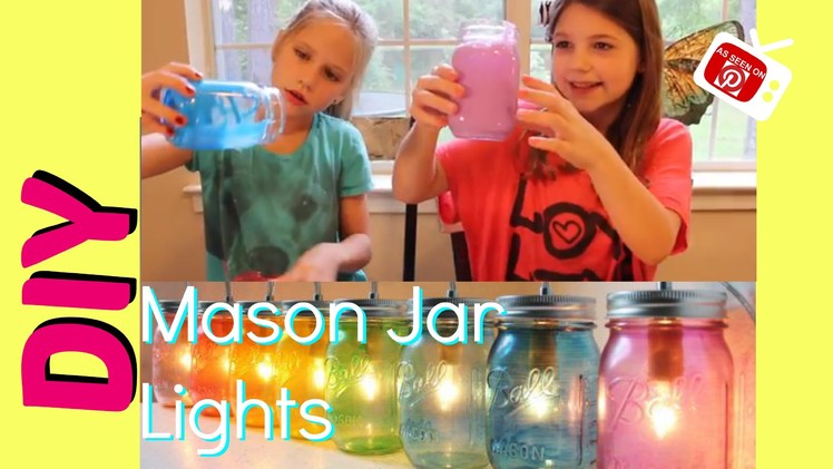 DIY Mason Jar Lights | Easy Glass Tinting 2 Ingredients | Mason Jar DIY