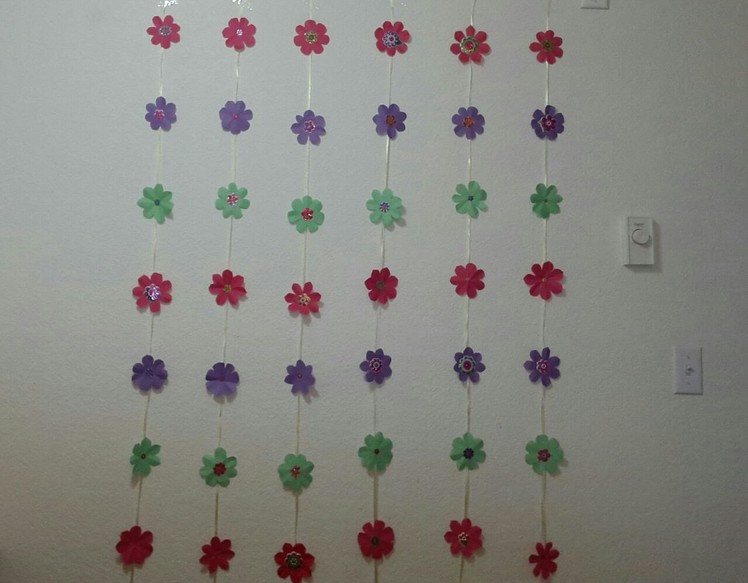 DIY: Paper Wall Hanging for party, birthday, festivals and home decorations