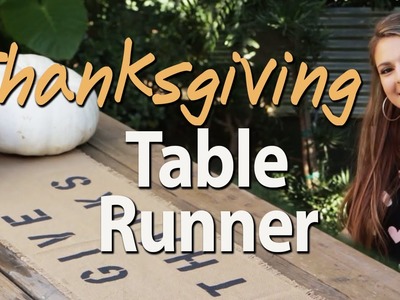 DIY Thanksgiving Table Runner with Socraftastic! #17Nailedit