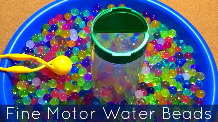 Fine Motor Water Bead Transfer For Toddlers - Preschool - and Kindergarten