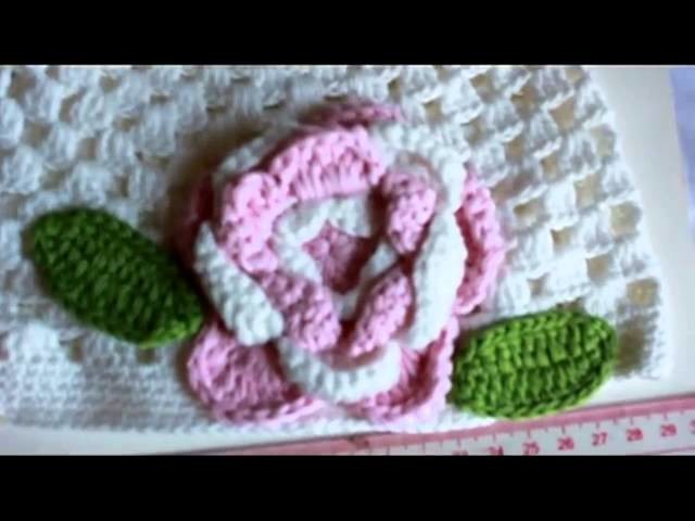 Flower Crochet Toddler Baby Hat Photography Prop HANDMADE Kid cap et81w White