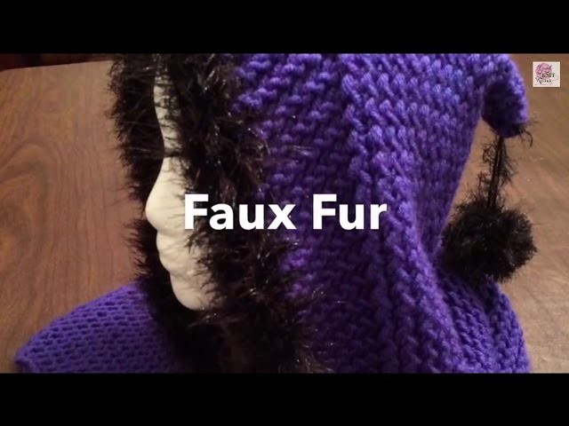 How To add Faux Fur Trim or Edge | Crochet Fur Trim