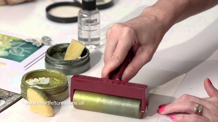 How to Brayer With Stamp Paint for Papercrafting & Cardmaking - Heartfelt Creations