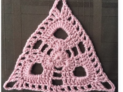 How to Crochet a Triangle Motif Pattern #24 │ by ThePatterfamily