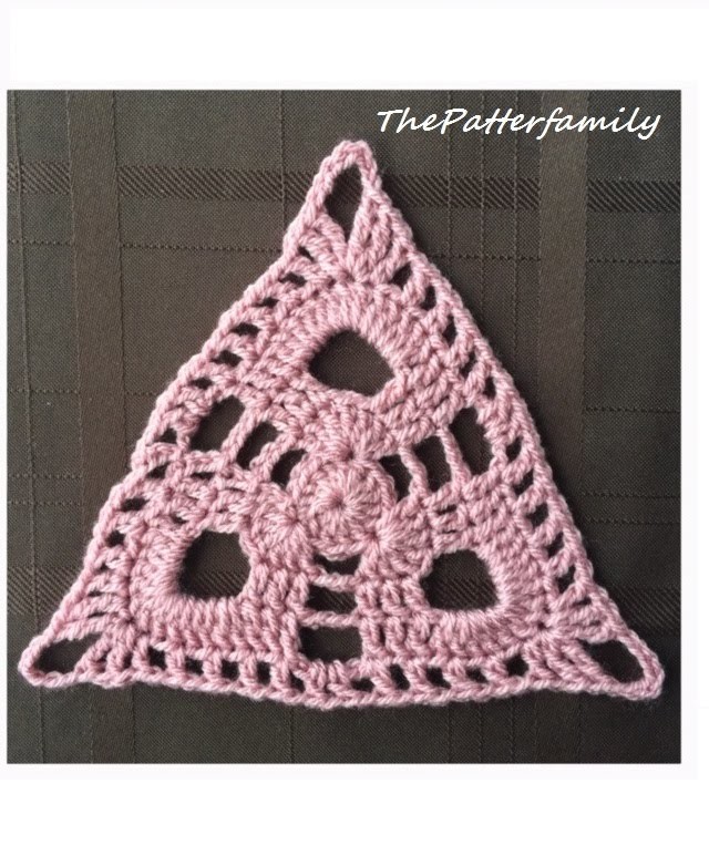 How to Crochet a Triangle Motif Pattern 24 │ by ThePatterfamily