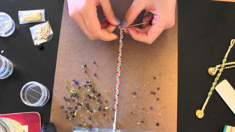 How To:: DIY Braided Bead Bracelet - Great for stacking and mixing