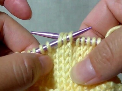 How to knit sssk (Slip, Slip, Slip, Knit) - Double Decrease