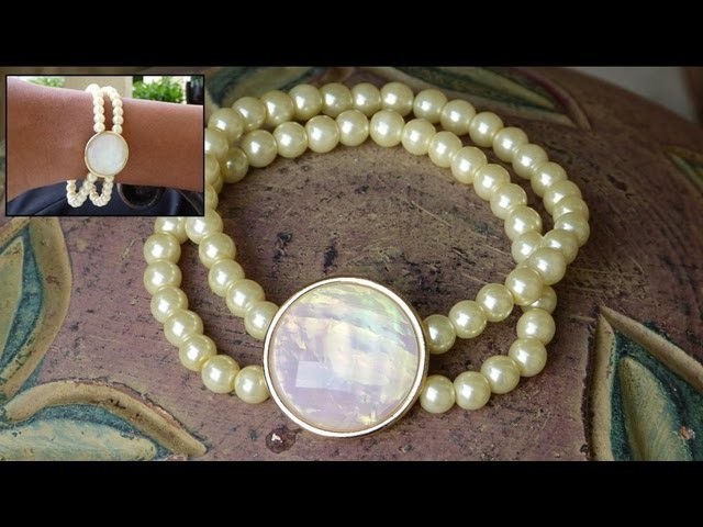 How to Make a Multi Strand Pearl Bracelet DIY | CONTEST CLOSED