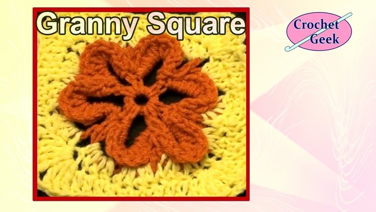 How to make an Embossed Crochet Flower on YouTube Crochet Geek