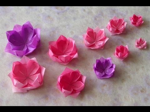 How to make an Origami Lotus - Vietnamese National Flower