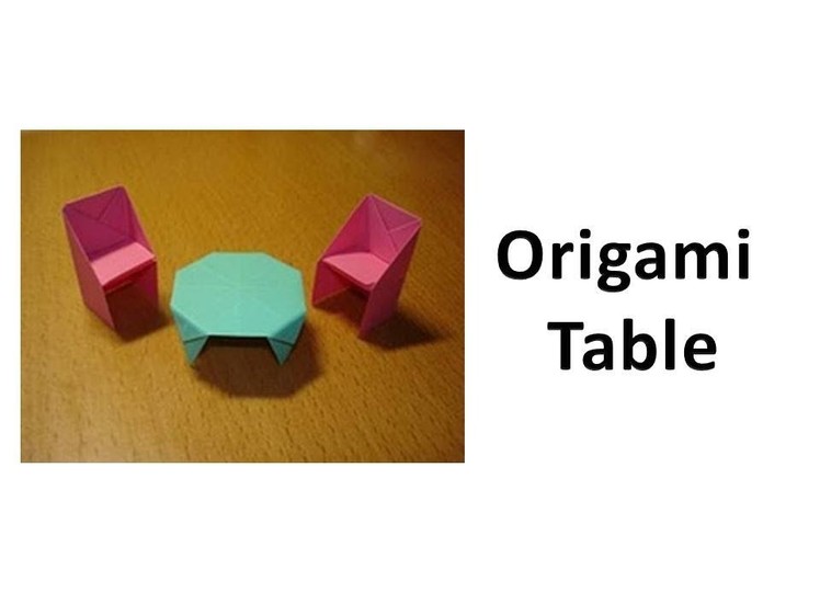 How to make an Origami Table
