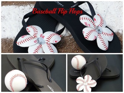 How To Make Baseball Flip Flops | Baseball Flip Flop Flowers