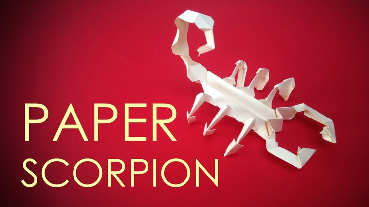 How to make easy and quick paper scorpion - by vyouttar origami -
