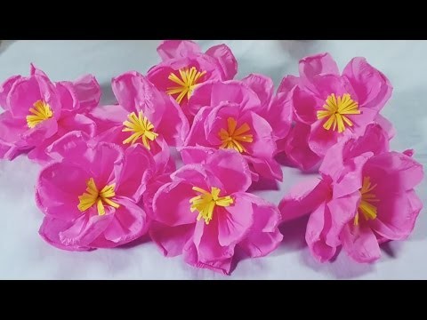 How To Make Plum Blossoms Using Crepe paper