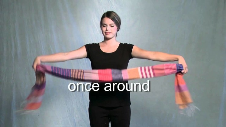 How to tie a long neck scarf - count the ways
