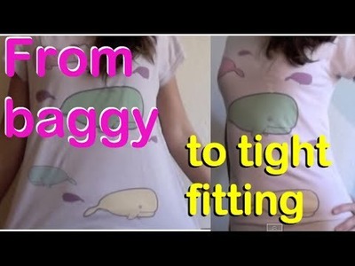 How to Turn a Baggy T-shirt into a Tight Fitting One