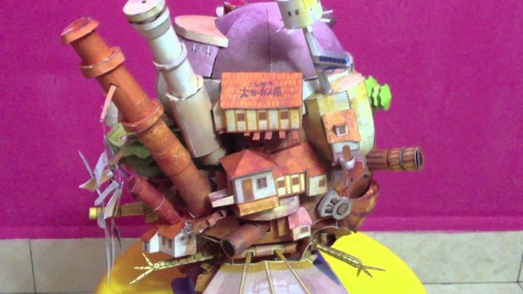 Howl's Moving Castle Papercraft Flying Version