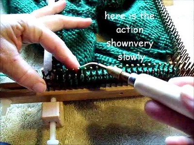 Knit stitch small gauge kiss loom