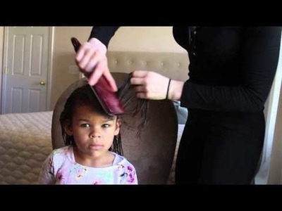 Little Girl Curly Mixed Hair Tutorial Spring 2015
