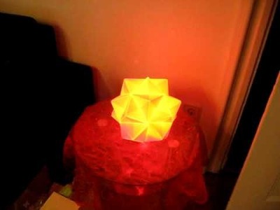 Moodlamp with Origami Lampshade