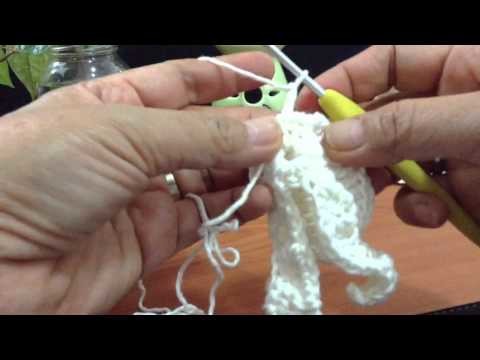 Moon Orchid Tunisian Crochet Flower Video 2