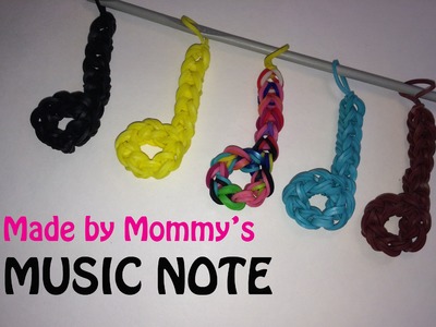 Music Half Note Charm without the Rainbow Loom