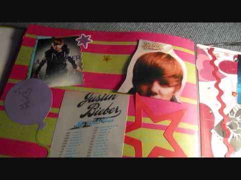My Justin Bieber Homemade Concert Scrapbook!