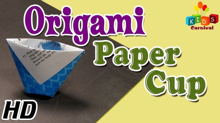 Origami - How To Make PAPER CUP - Simple Tutorials In English