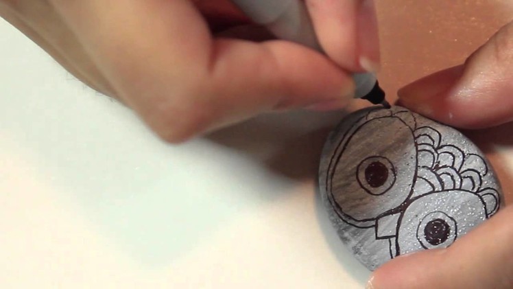 Owl Paper weight rocks - ♥ DIY