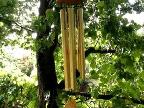 Precision Tuned Six Hollow Metal Rod Feng Shui Wind Chimes