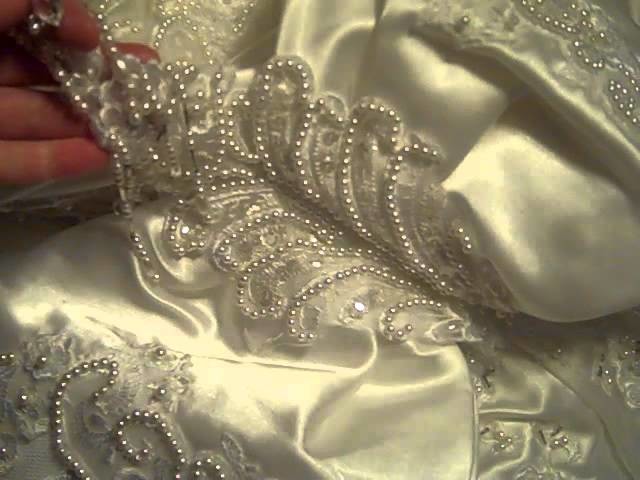 Preview of my next wedding dress: silver beads!!