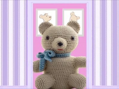 Teddy Bear ~ Amigurumi Crocheted Toilet Paper Cover