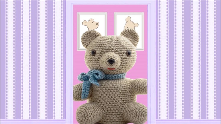 Teddy Bear ~ Amigurumi Crocheted Toilet Paper Cover